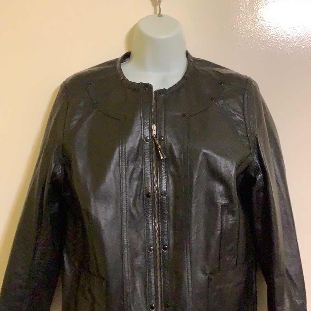 Chico’s Leather Jacket Reversible - image 1